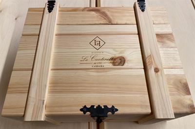 CASSETTA LEGNO IN PINO MASSELLO STYLE DA 3 BOTTIGLIE