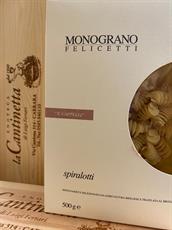 PASTA IL CAPPELLI SPIRALOTTI MONOGRANO BIO FELICETTI 500 GR