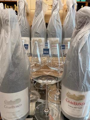 ROSSO CURTEFRANCA CORTE DEL LUPO 6 Bottiglie con 6 Calici Vino Omaggio
