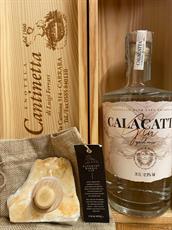 GIN CALACATTA DISTILLED WITH LARD BOTANICALS WITH MARBLE CAP/TAPPO