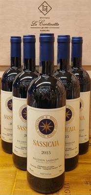 BOLGHERI DOC SASSICAIA 2015 6 BOTTIGLIE TENUTA SAN GUIDO