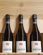 JACQUESSON CHAMPAGNE CUVÈE N°742/743/744 VERTICALE 3 BOTTIGLIE EXT BRUT
