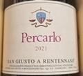 PERCARLO IGT SANGIOVESE DI TOSCANA 2021 5 LT SAN GIUSTO A RENTENNANO